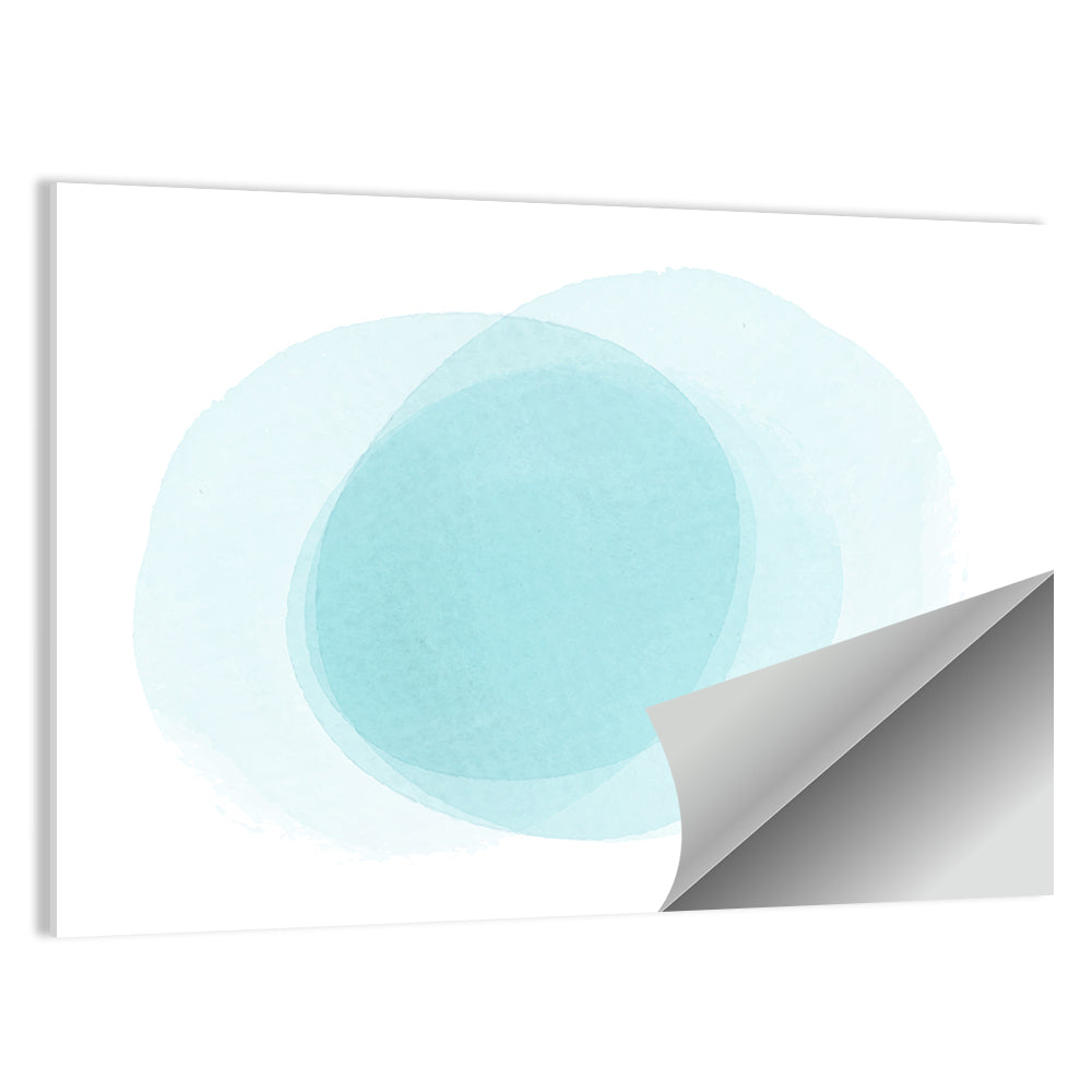 Blue Circles Minimalist Wall Art