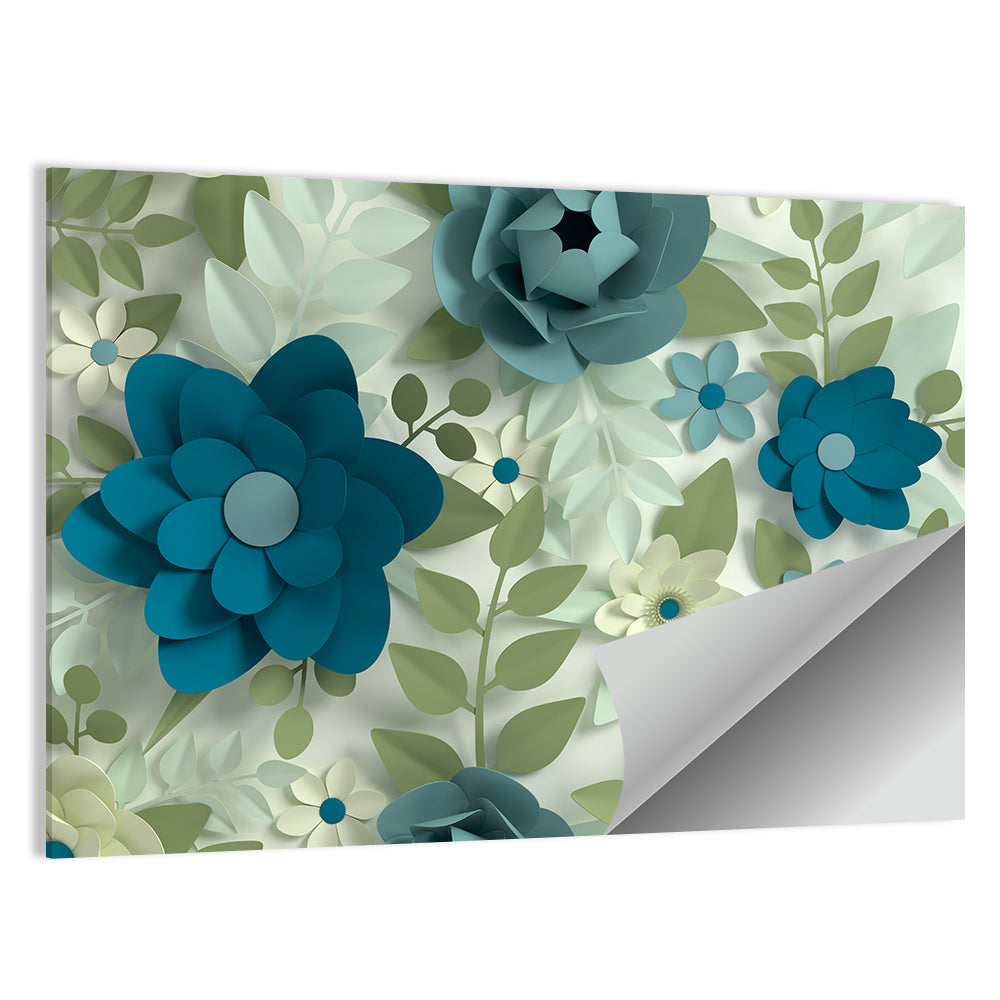 Pastel Colored Flowers Wall Art