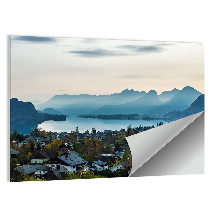 Fuschlsee Dawn Reflections Wall Art as a poster print