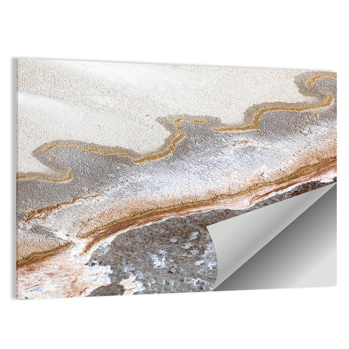 Lake Eyre Salt Flats Wall Art as a poster print
