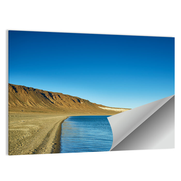 Khyargas Nuur Shoreline Wall Art as a poster print