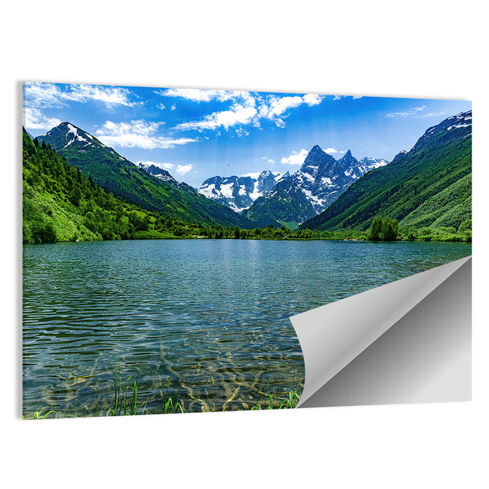 Tumanly Kel Mountain Lake Wall Art as a poster print