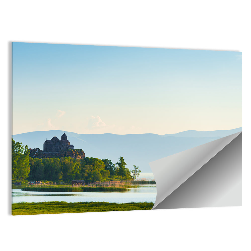 Sevanavank on Lake Sevan Wall Art, poster print, landscape