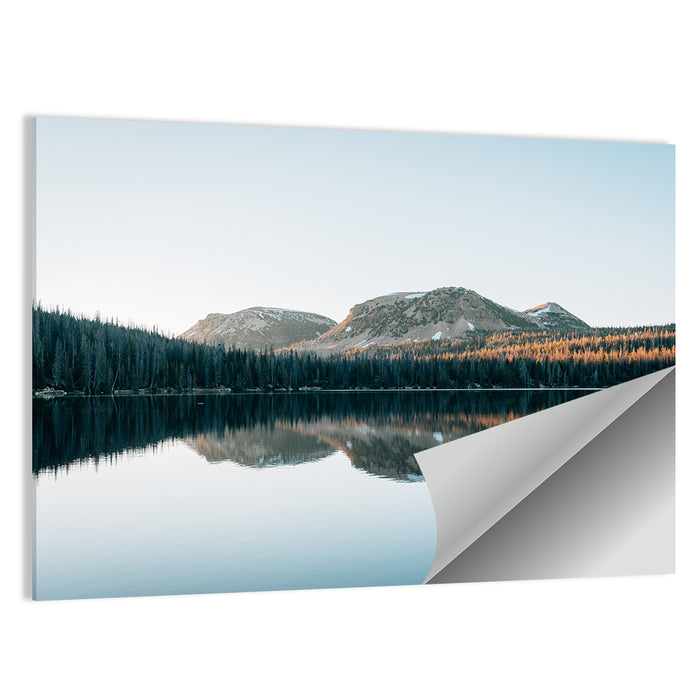 Mirror Lake Utah Reflection Wall Art as a poster print