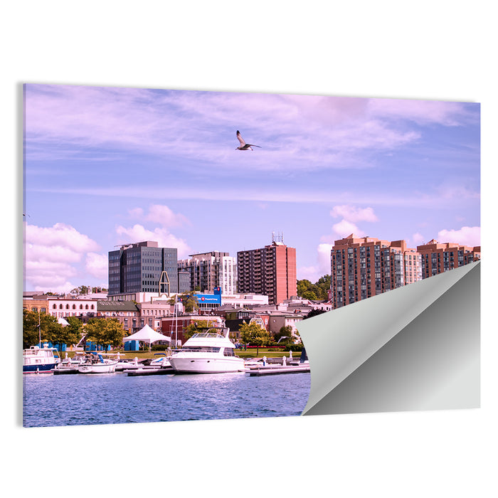 Barrie Lakefront Skyline Wall Art as a poster print