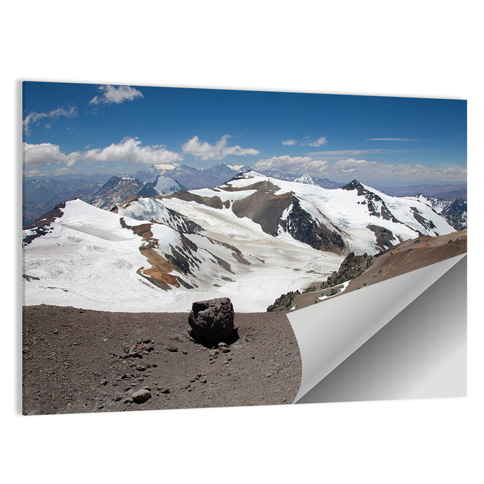 Aconcagua Glacial View Wall Art as a poster print