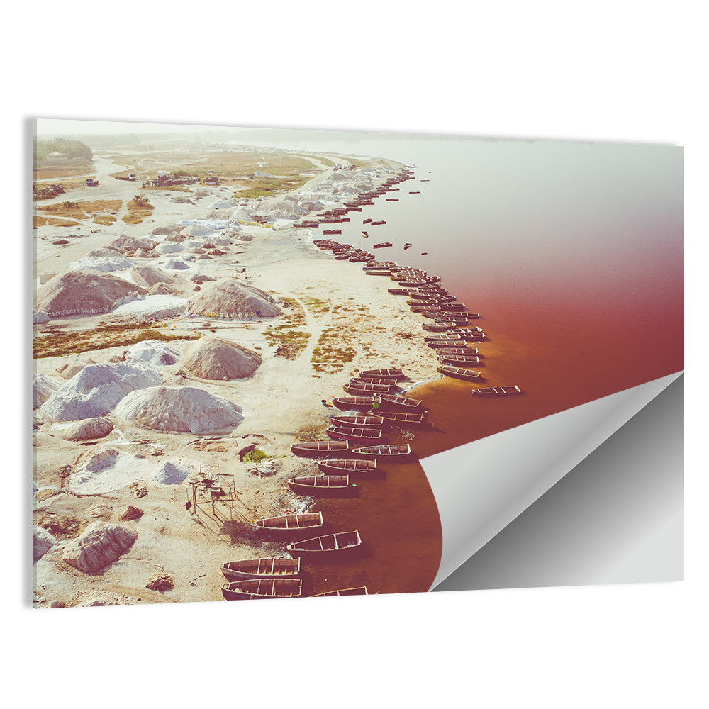 Lake Retba Aerial Wall Art