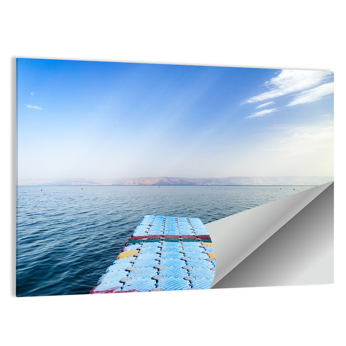Galilee Floating Dock at Tiberias Wall Art as a poster print