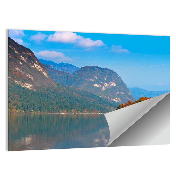 Lake Bohinj Autumn Reflection Wall Art as a poster print