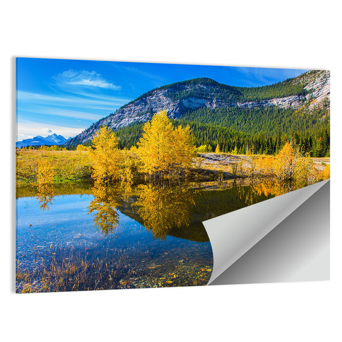 Abraham Lake Reflections Wall Art as a poster print