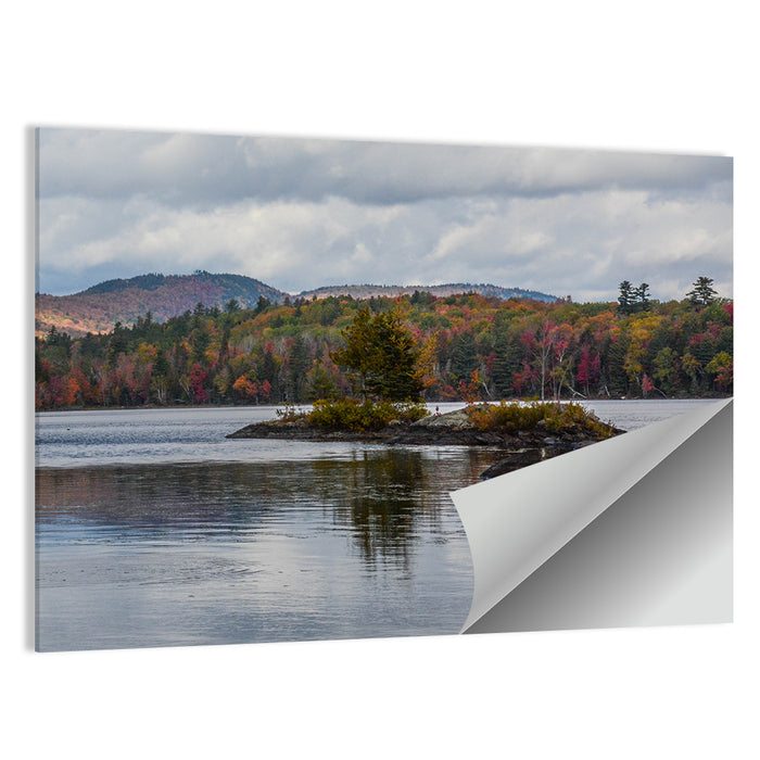 Lake Umbagog Autumn Reflection Wall Art as a poster print