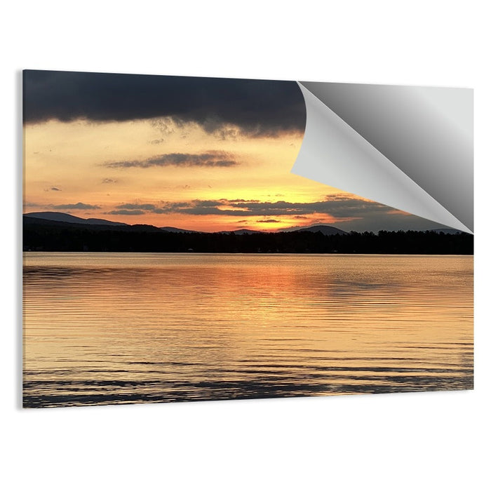 Lake Pleasant Golden Sunset Wall Art as a poster print