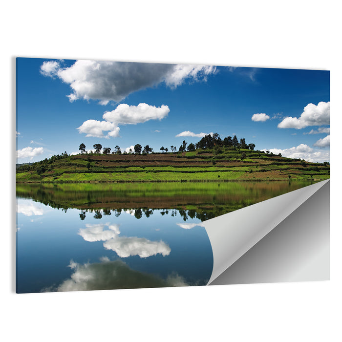 Bunyonyi Lake Reflection Wall Art as a poster print