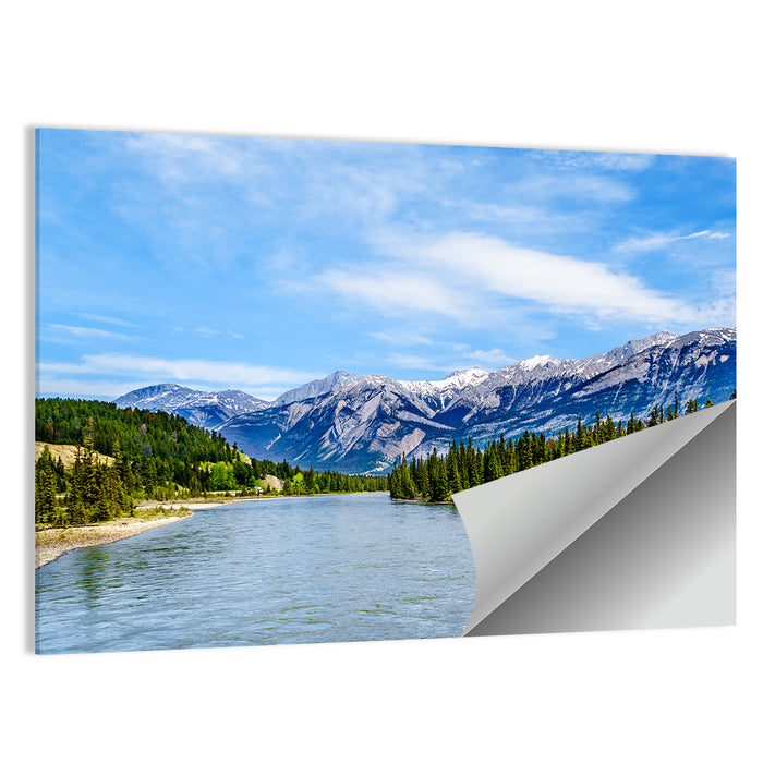 Athabasca River View Wall Art as a poster print