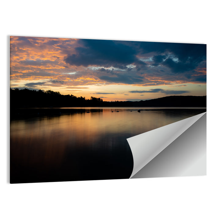 Lake Squam Sunrise Reflection Wall Art as a poster print