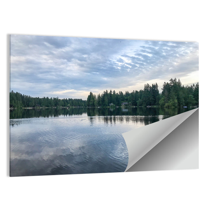 Beaver Lake Park Sunrise Reflection Wall Art as a poster print
