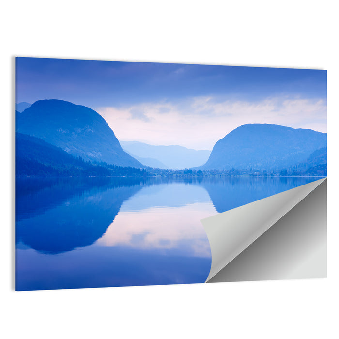 Lake Bohinj Morning Reflection Wall Art as a poster print