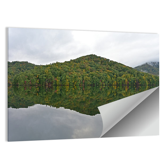 Calm Reflection at Lake Santeetlah Wall Art as a poster print