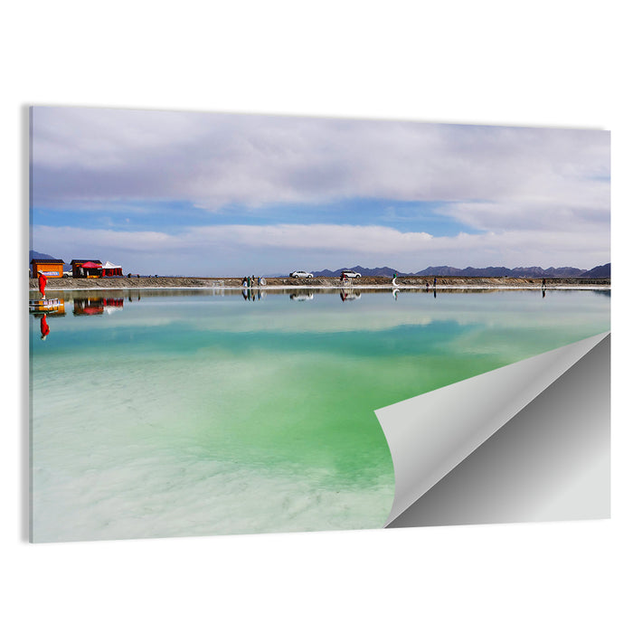 Emerald Salt Lake Wall Art as a poster print