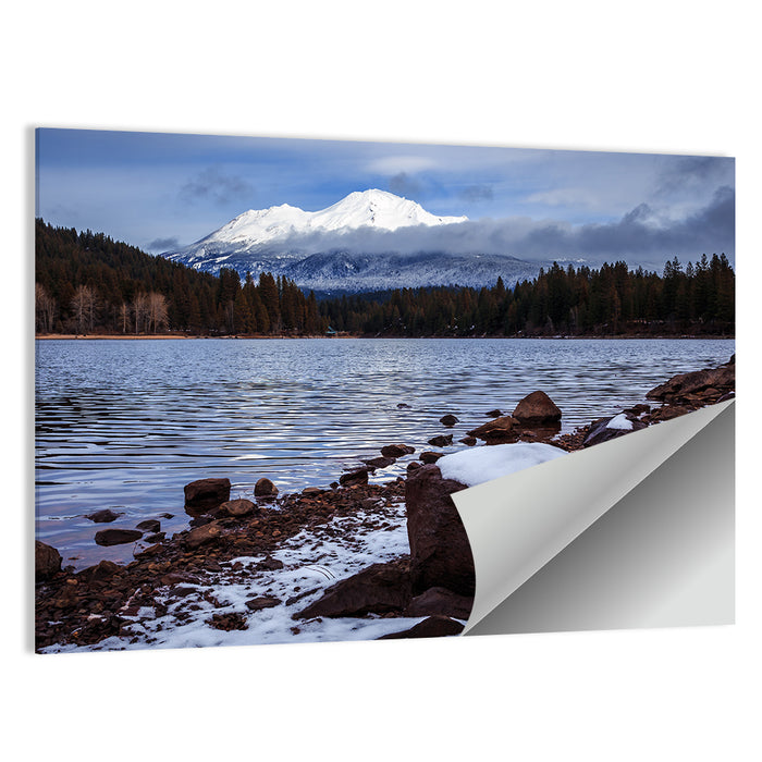 Mount Shasta and Lake Siskiyou Wall Art as a poster print