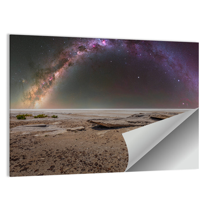 Lake Eyre Milky Way Wall Art as a poster print