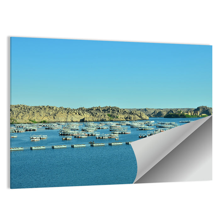 Philae Harbor, Lake Nasser Wall Art as a poster print