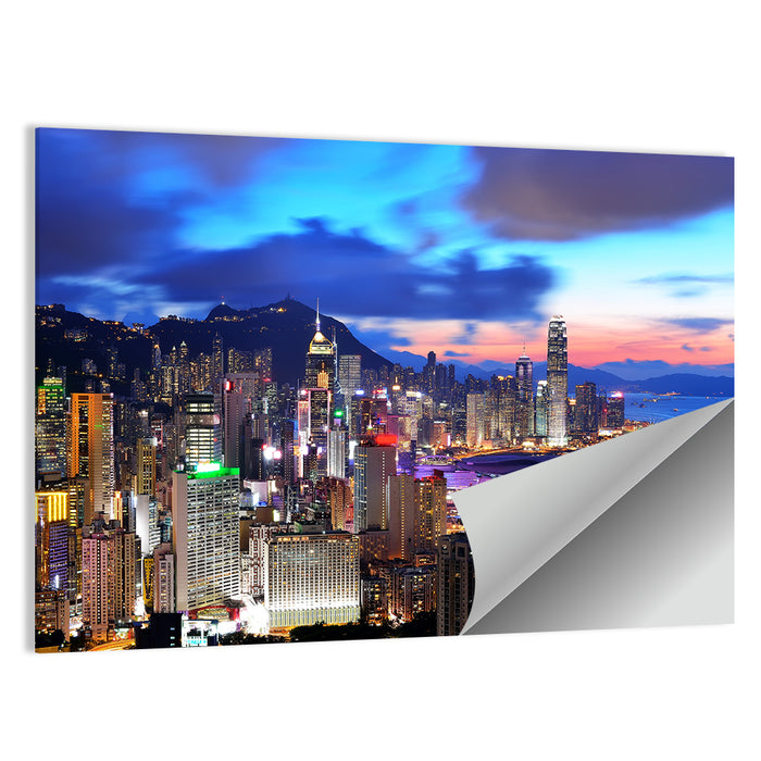 Victoria Harbour Skyline, Hong Kong Wall Art as a poster print