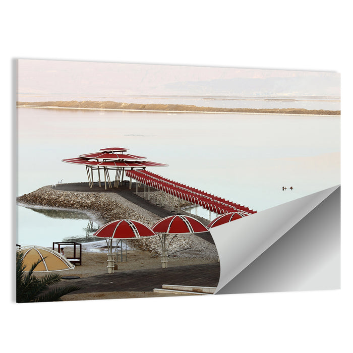 Ein Bokek Dead Sea Boardwalk Wall Art as a poster print