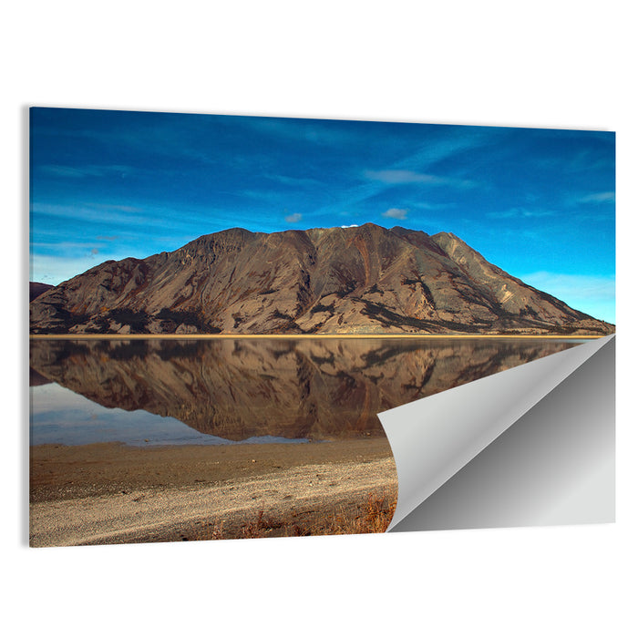 Rocky Peak Reflection, Kluane Lake Wall Art as a poster print