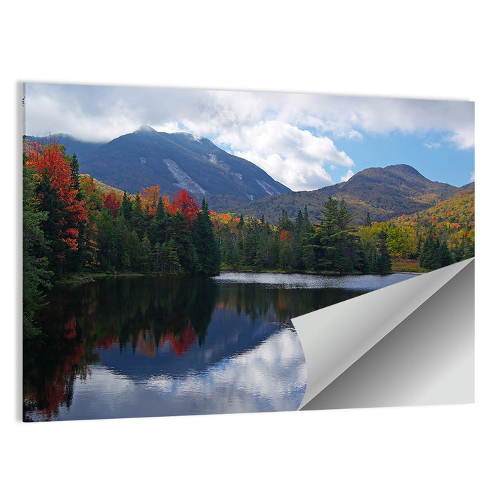Adirondack Lake Reflection Wall Art as a poster print