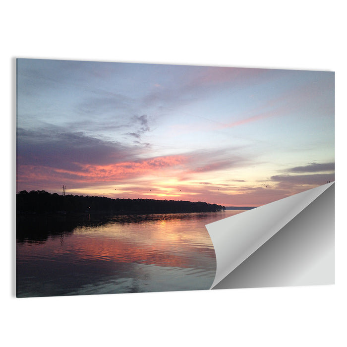 Lake Eufaula Sunset Wall Art as a poster print