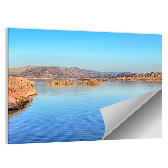 Lake Mead Rocky Shoreline Wall Art as a poster print