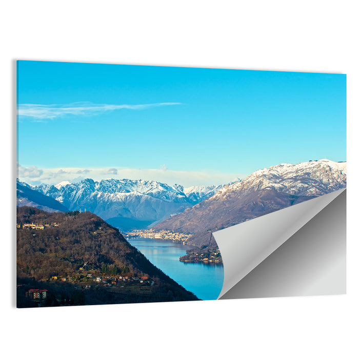 Lake Orta Mountain Reflection Wall Art as a poster print