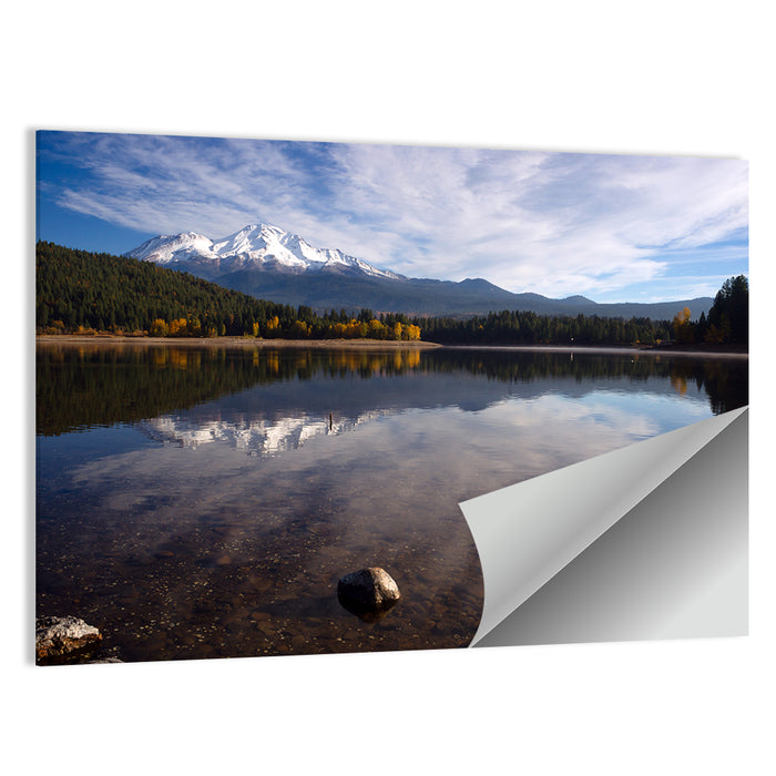 Mount Shasta Reflection at Lake Siskiyou Wall Art as a poster print