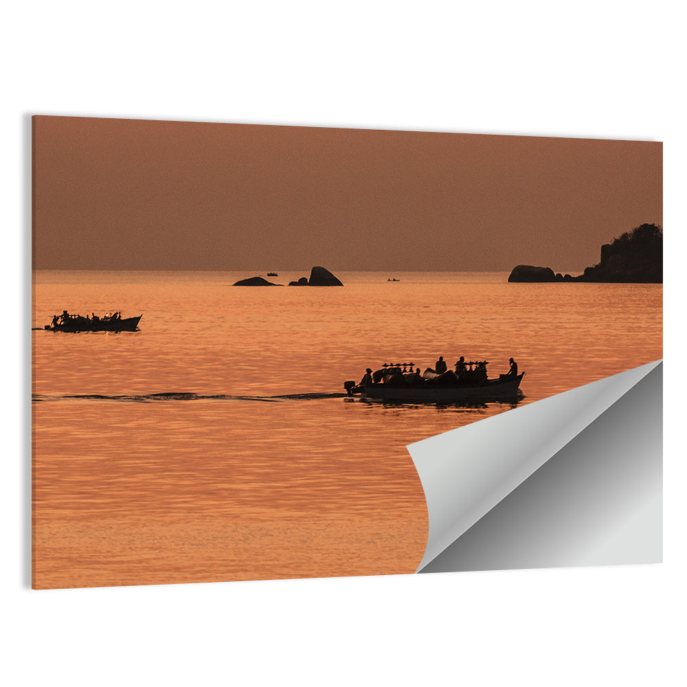 Lake Malawi Sailing Boats Wall Art