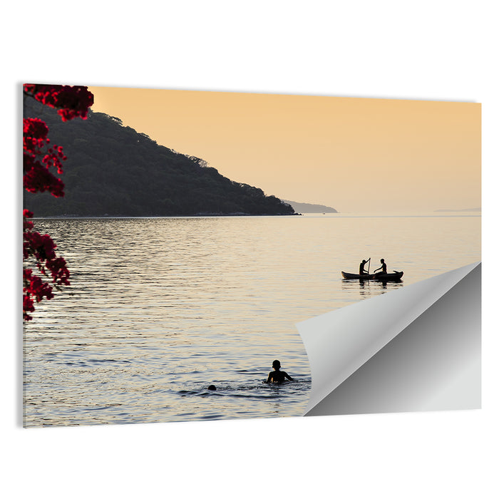 Lake Malawi Golden Hour Wall Art as a poster print