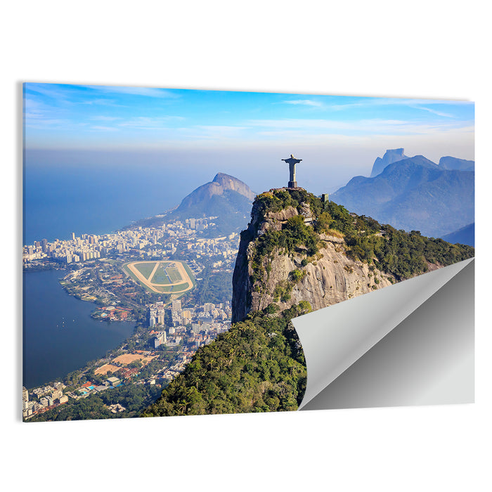 Rio De Janeiro Skyline with Christ the Redeemer Wall Art as a poster print