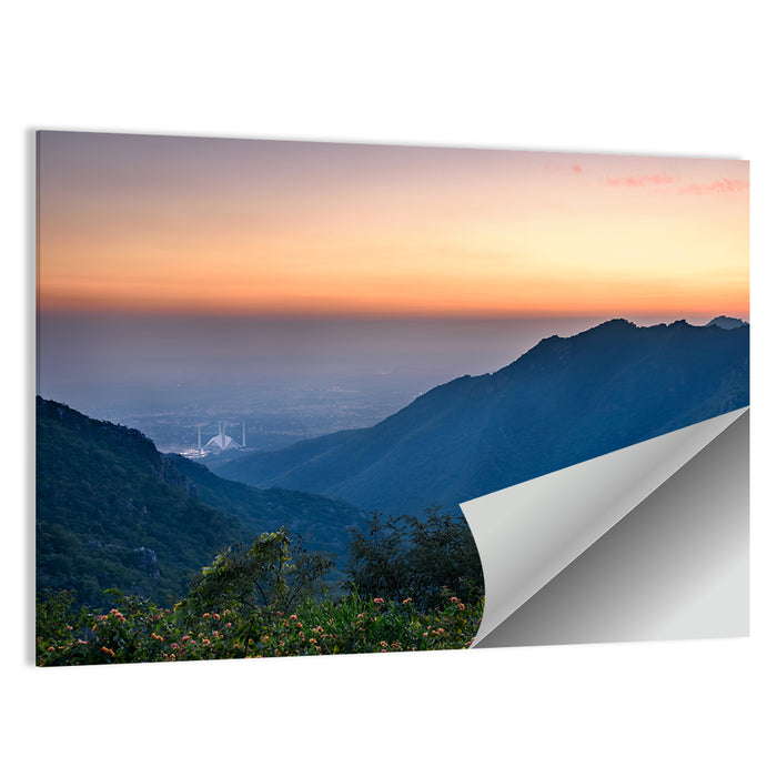Margalla Hills Twilight Wall Art as a poster print