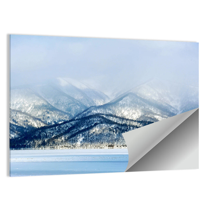 Frozen Lake Kussharo Wall Art as a poster print