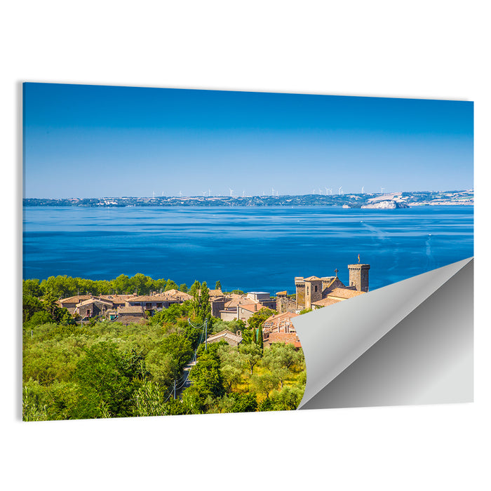 Bolsena Village Overlook Wall Art as a poster print