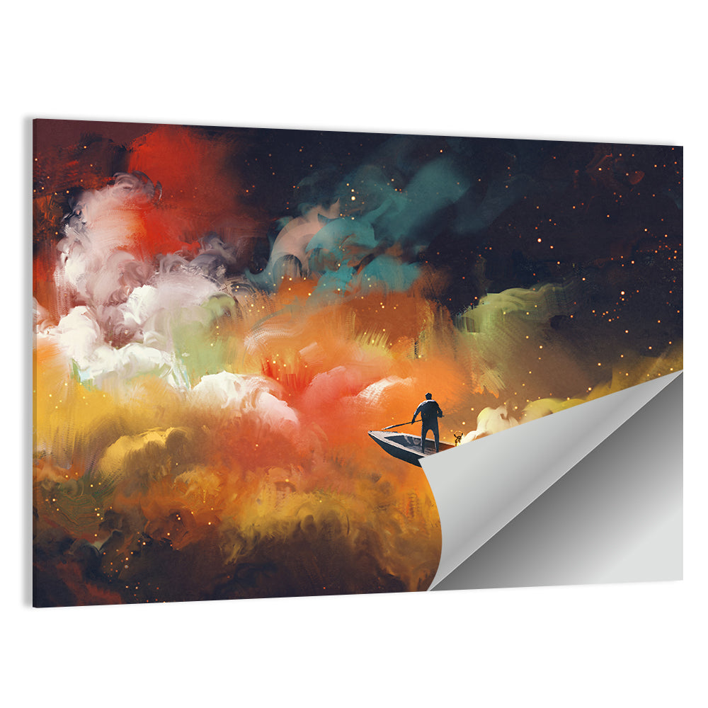 Man On A Boat Wall Art