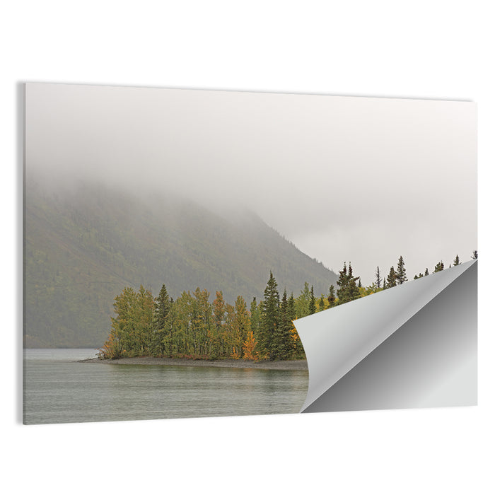 Kathleen Lake Autumn Shoreline Wall Art as a poster print
