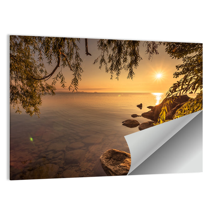 Simcoe Lake Golden Hour Wall Art as a poster print