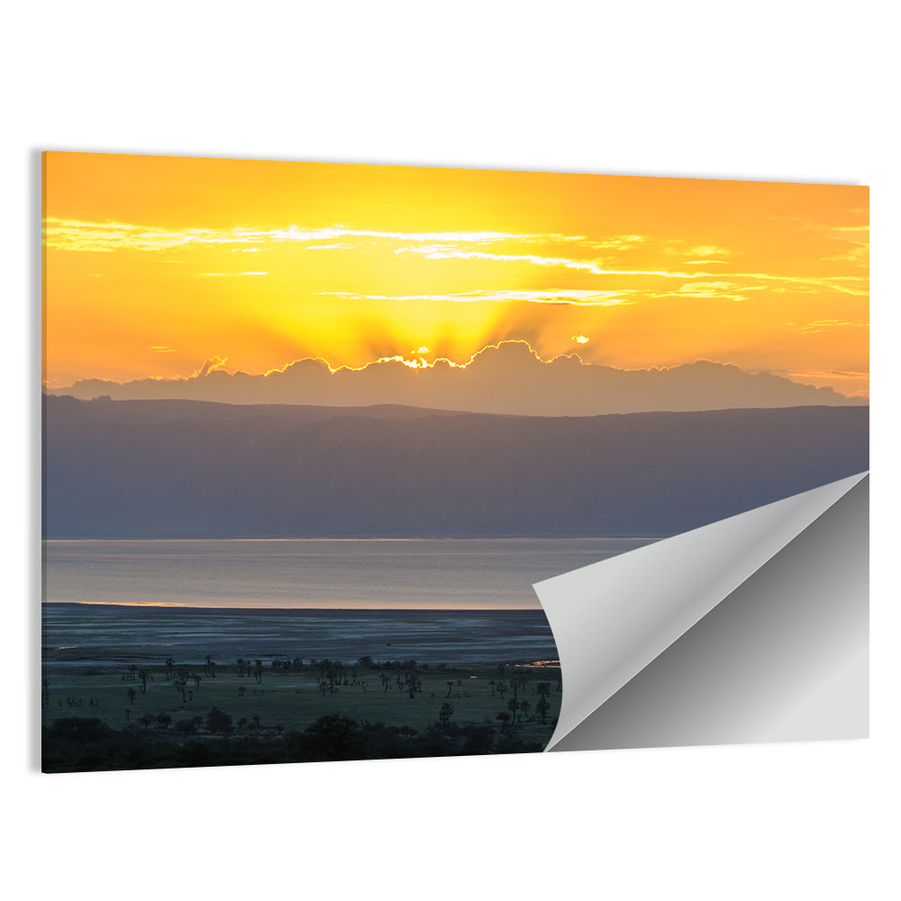 Lake Eyasi Sunset Wall Art