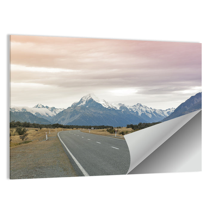 Road to Mount Cook Wall Art as a poster print