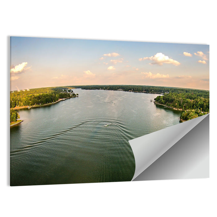 Lake Wylie Golden Hour Wall Art as a poster print