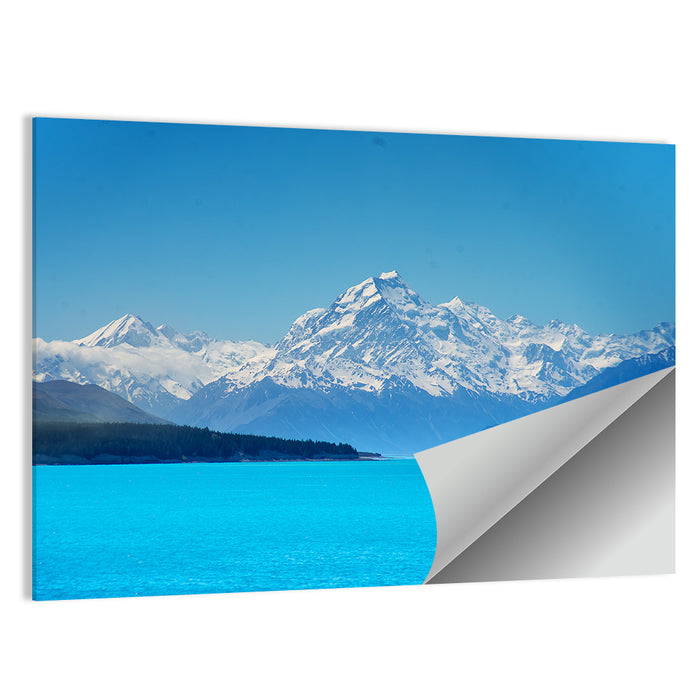 Aoraki Over Lake Pukaki Wall Art as a poster print