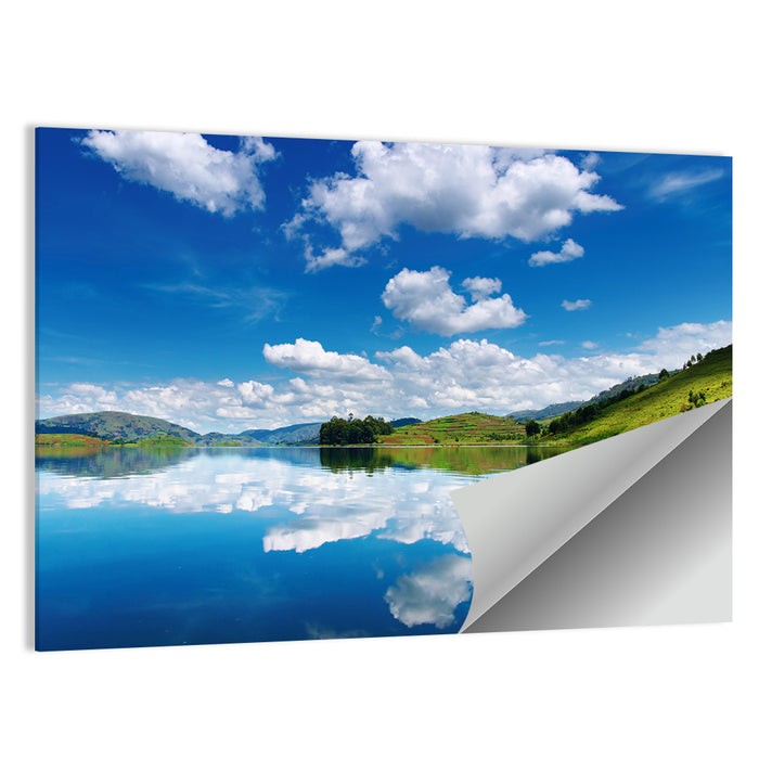 Bunyonyi Lake Reflection Wall Art as a poster print