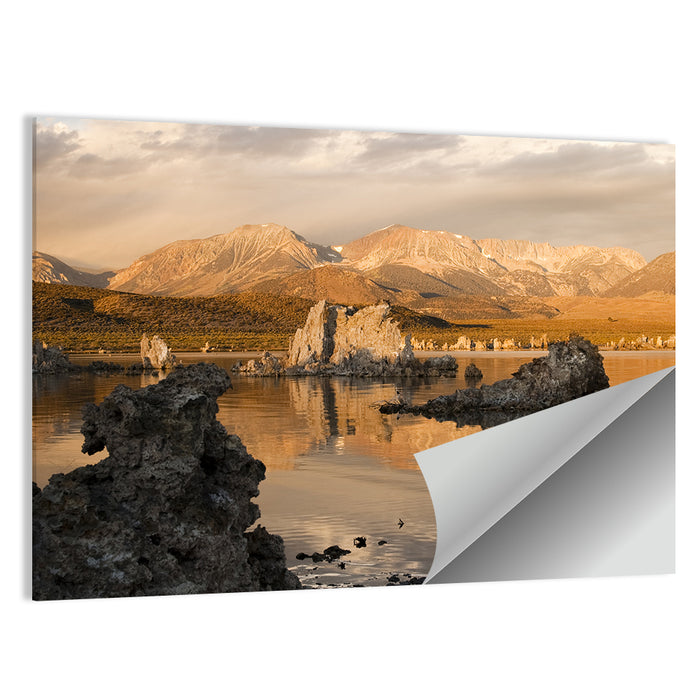 Mono Lake Tufa at Golden Hour Wall Art as a poster print