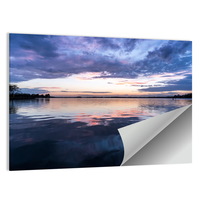 Lake Norman Sunset Reflection Wall Art as a poster print